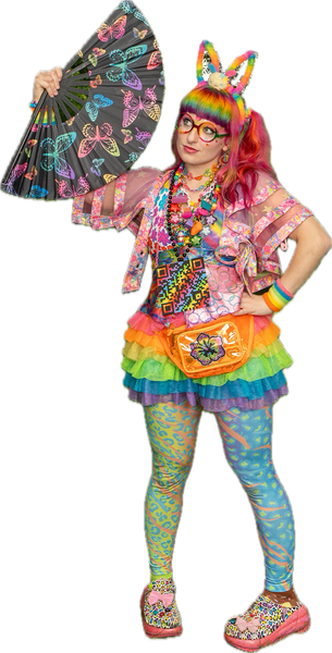 nyan cat rainbow QR code perler necklace!!!