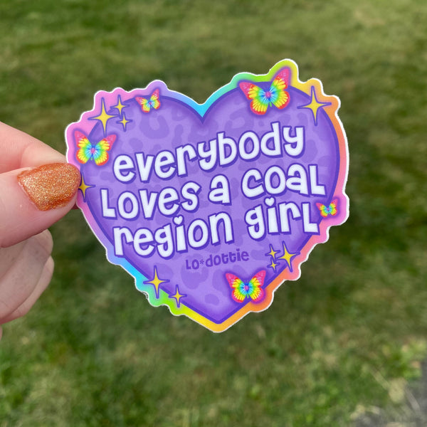 coal region girl 3” sticker