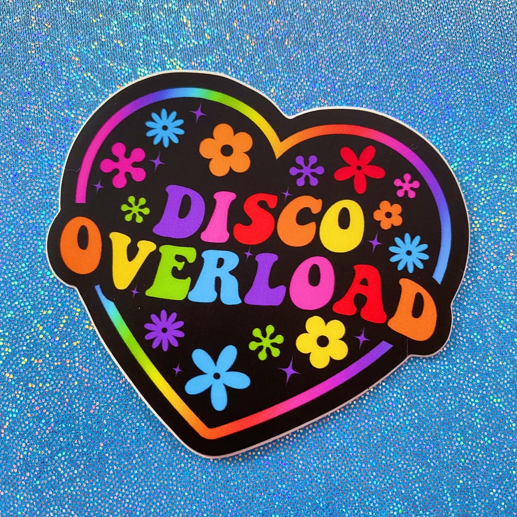 disco overload (blk version) sticker – Lo*dottie
